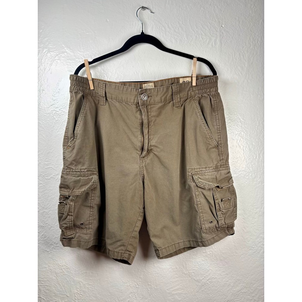 Red Head Cargo Shorts Mens 38 Khaki Ripstop Cotton Utility Hiking Tactical